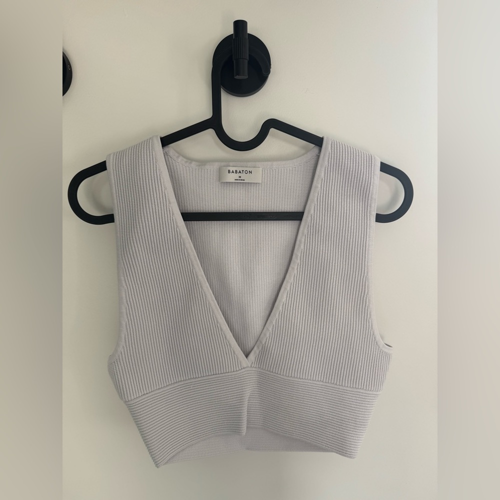 Babaton Sculpt Knit Deep V Tank